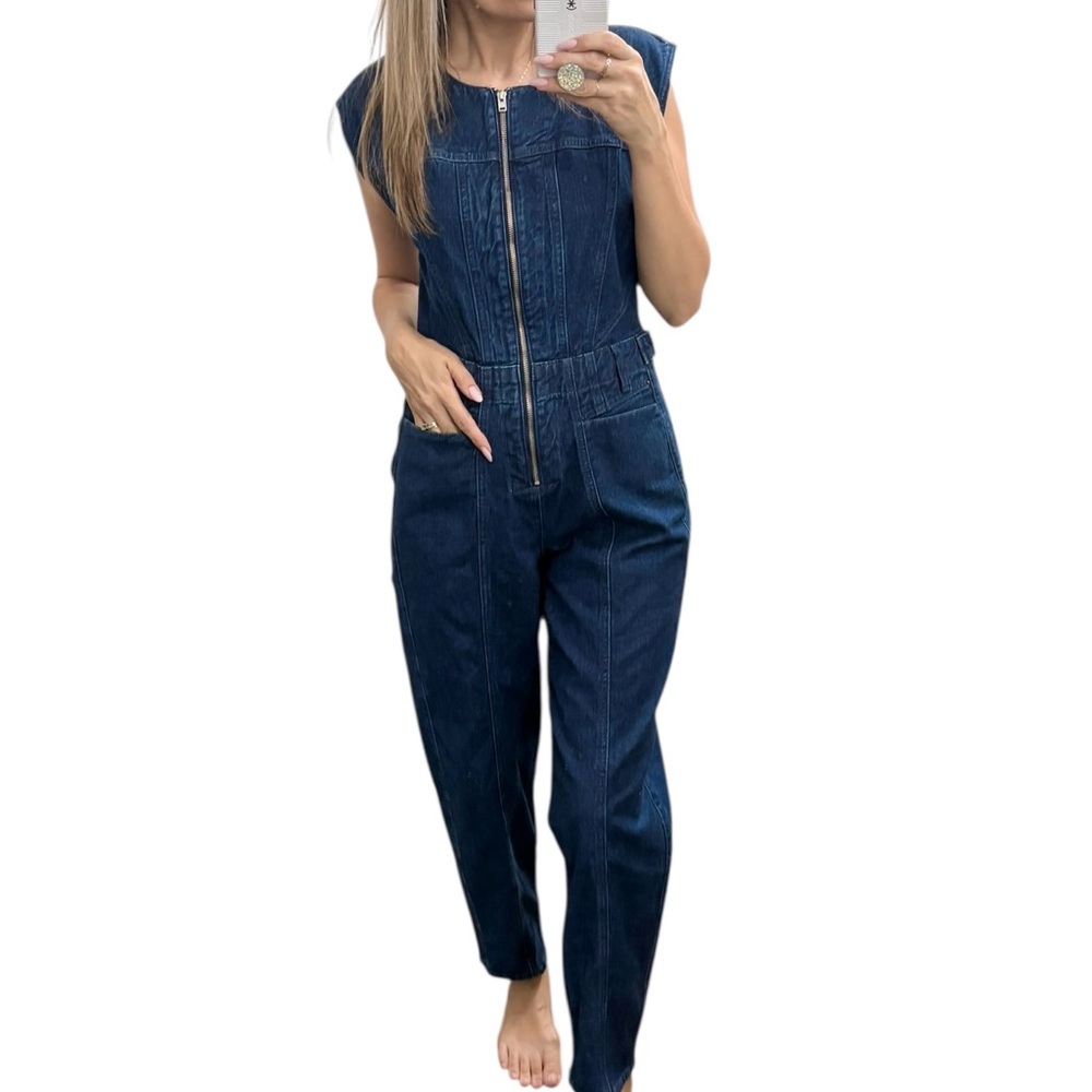 NWT Universal Thread Women's Blue Denim Jumpsuit size 4